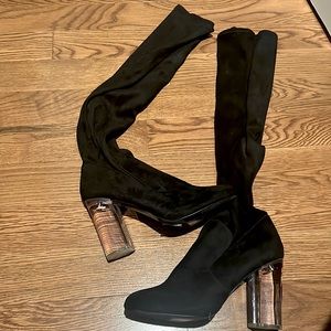 Over the Knee Black Boots